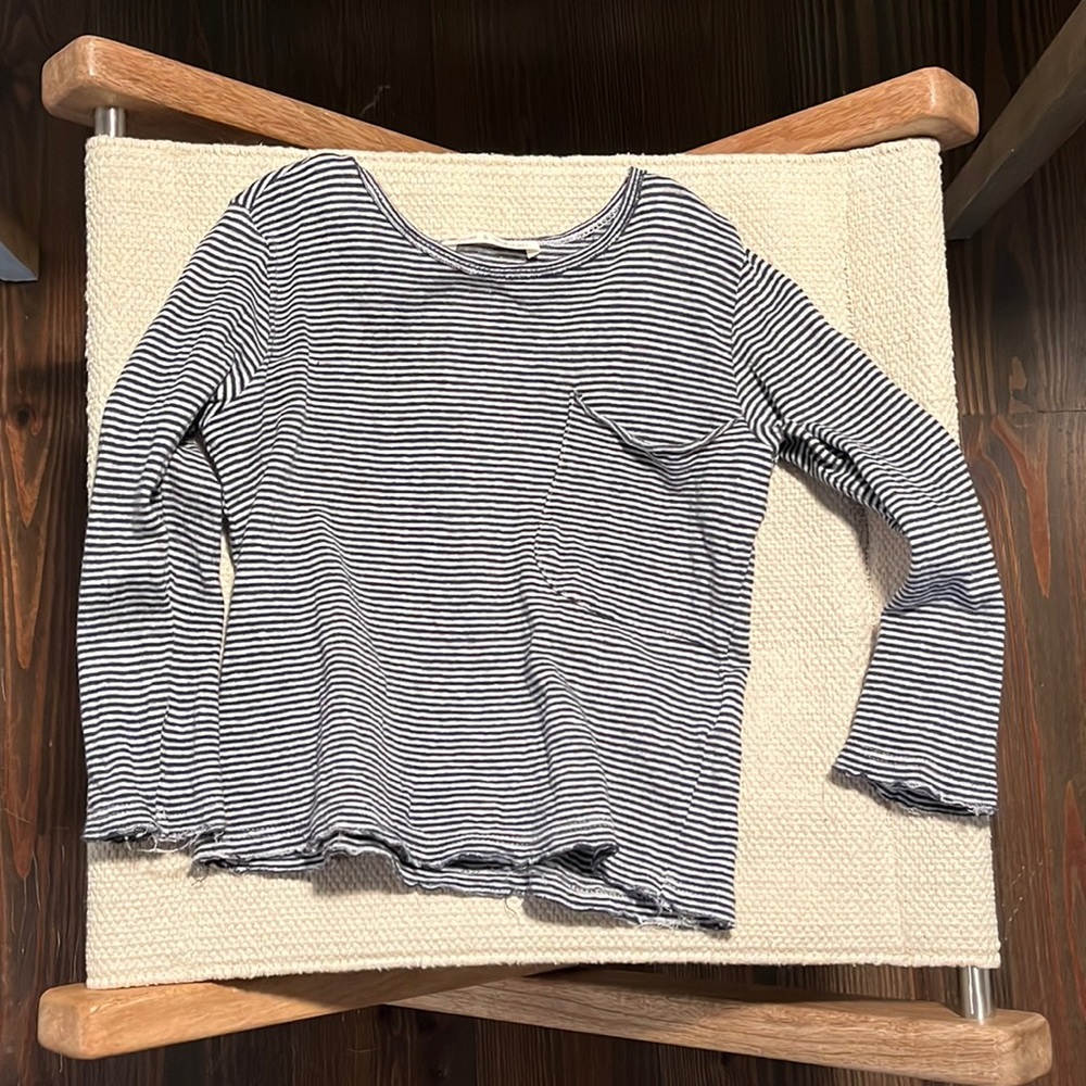 Zhoe & Tobiah linen/cotton long sleeve tee